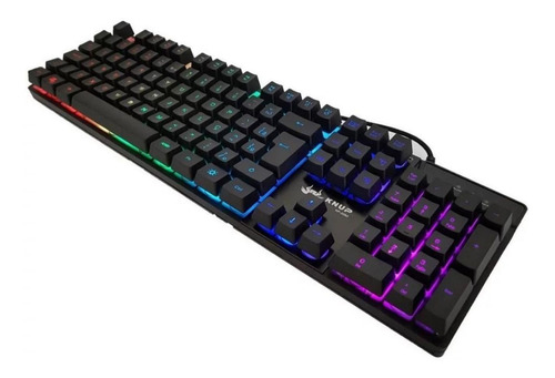 Teclado Gamer Semi-mecânico Anti-ghosting Rgb - Knup Kp-2050