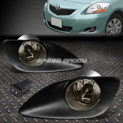 For 07-11 Toyota Yaris Sedan Smoked Lens Bumper Fog Ligh Sxd