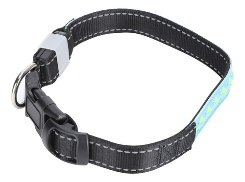 Collar Recargable De Seguridad Ajustable Led Pet Glowing Pu