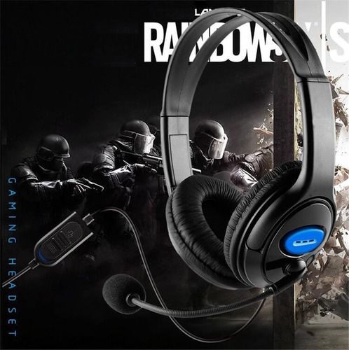 Imagen 5 de 7 de Auricular Gamer Micrófono Control Vincha Zoom Pc Ps4 Celular