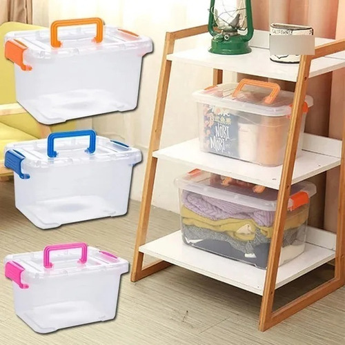 Imagen 8 de 9 de Caja Plástica Organizadora 3.1 L Transparente 20x15x10 Cm