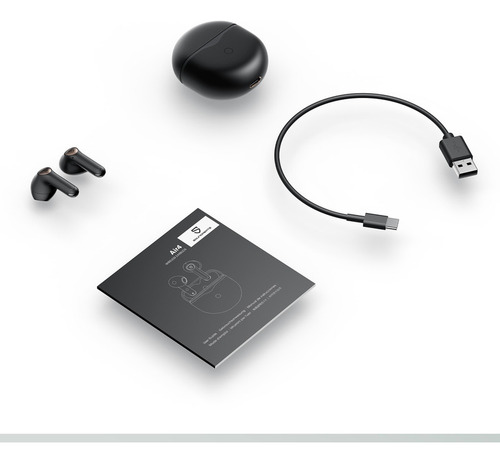 Audífonos Inalámbricos Bluetooth Soundpeats Air4 Color Negro Color de la luz Negro