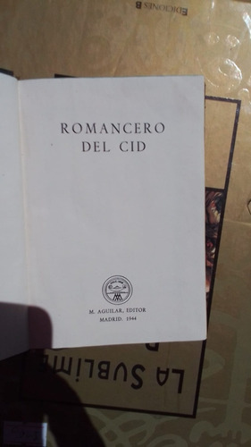 Romancero Del Cid - Anônimo