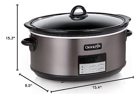 Crock-pot Olla De Cocción Lenta Programable Grande De 8 Con