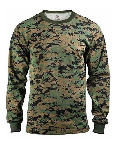 Rothco - Camiseta De Camuflaje De Manga Larga