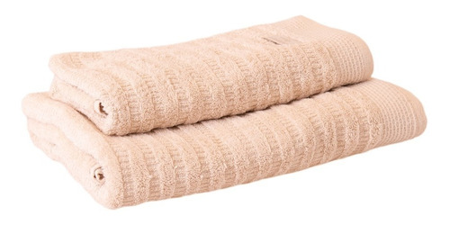 Set Toallas Mano+baño ALG.orgánic, Beige