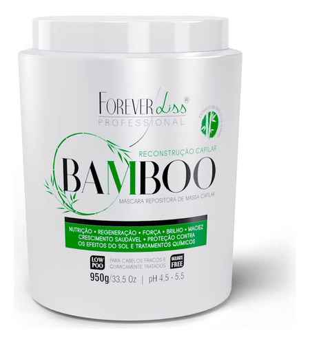 Máscara De Bamboo Regeneradora Forever Liss 950g