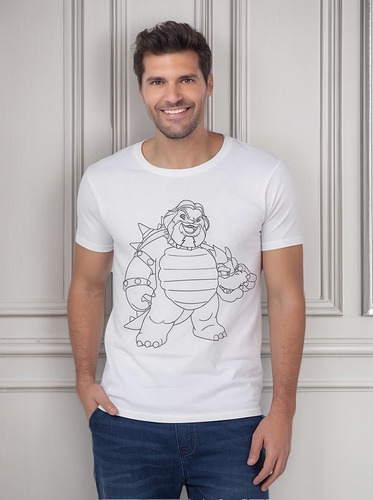 Playeras Super Mario Bros Diseño 25 Luigi Videojuegos Beloma