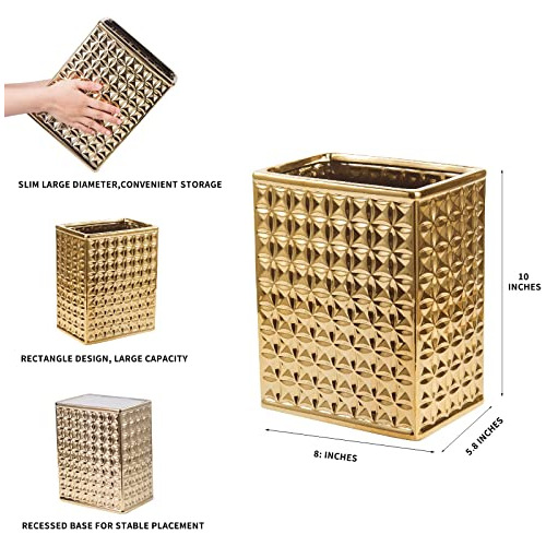 2.3 Gal Trash Can For Bathroom, Small Office Garbage Ca...