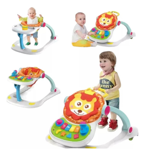 Andadera Caminador Leon Para Bebe 4 En 1 Multiuso