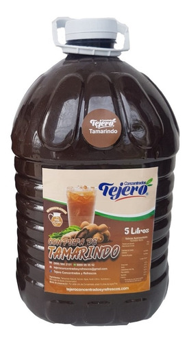 Jarabe Concentrado Tejero Galón De 5 Litros 1 Pieza Sabores