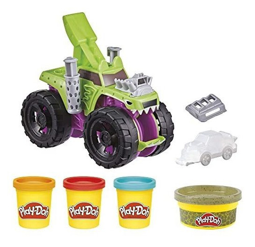 Manualidades - Juguete Play-doh Wheels Chompin' Monster Truc