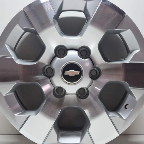 Roda Chevrolet S10 Ltz Aro 17 ®10410 Unidade Avulsa Cor Prata Diamantada
