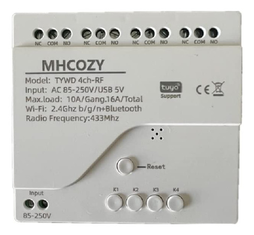 Mhcozy Modulo Interruptor Rele Contacto Seco Inalambrico 4 5