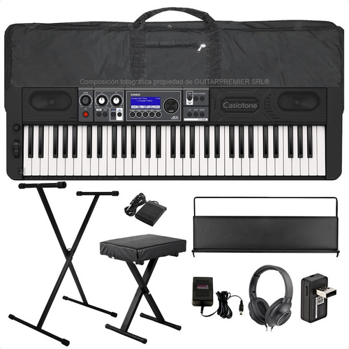 Teclado Casio Ct-s500 Bluetooth Funda Pedal Pie Banco Auris