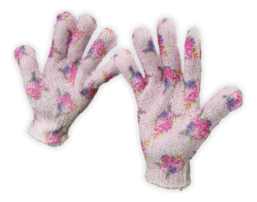 10 Par Guantes De Baño Exfoliantes Avon Flores