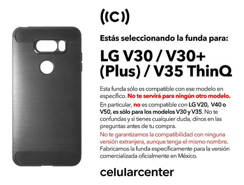 Funda Premium V30 V30+ V35 Thinq Cover Case Protector Plus