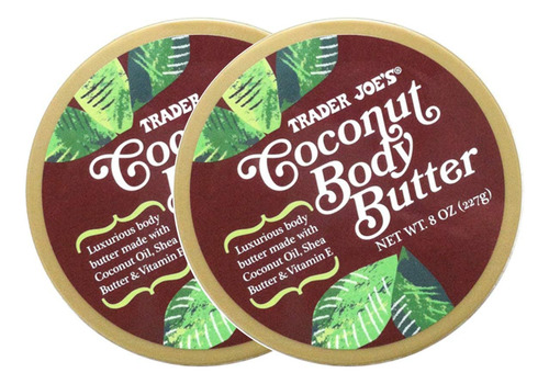 2 Packs Trader Joe's Coconut Body Butter By Trader Joe's