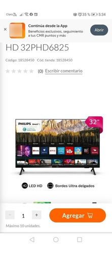 Tv  Led Smart Philips 32 Pulgadas Nuevo