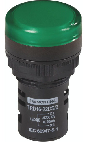 Sinalizador Tramontina Trd16-22ds/2 12 V Verde