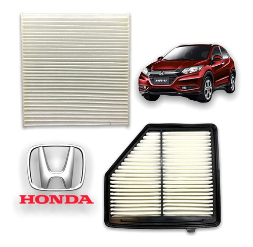 Kit Filtros Honda Hrv 1.8 2015 2016 2017 2018 2019 2020 2021