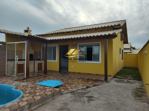 Imagem 2 de 13 de Jc- Casa 2 Quartos, Área Gourmet E Piscina Em Unamar - Jmp48