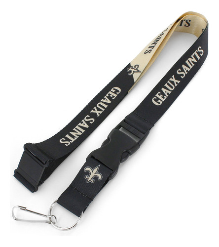 Aminco Nfl New Orleans Saints - Cordón Con Eslogan (22 Pulga