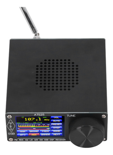 Receptor De Rádio Dsp Full Band Fm Am Mw Sw Ssb Ham Recorder