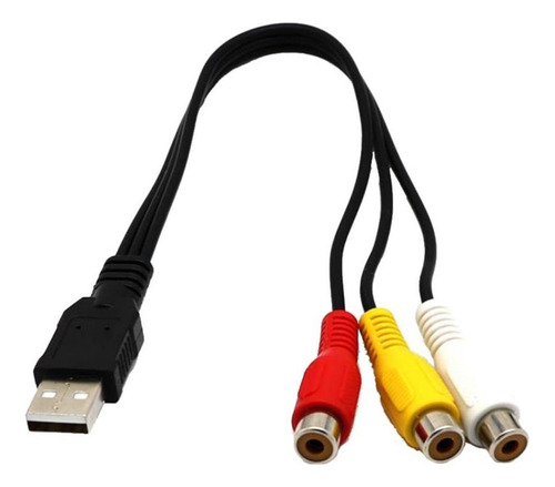 1ft / 0.3meter 3 Rca Video Cable Adaptador For Tv Dvd .