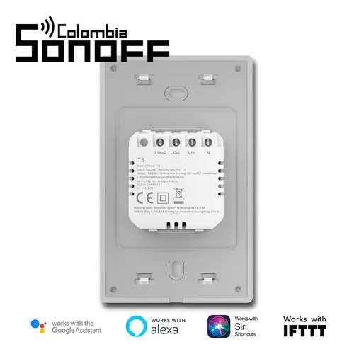 Interruptor Táctil Doble Sonoff Tx Ultimate