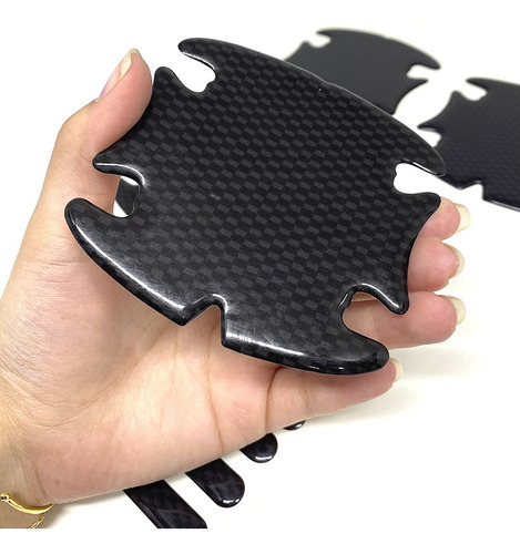 Protetor Maçaneta Volvo Carbono Preto Resinado