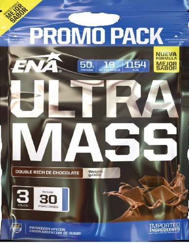 Ultra Mass Ena X3 Kg - Super Combo Por 3 Unidades Imperdible