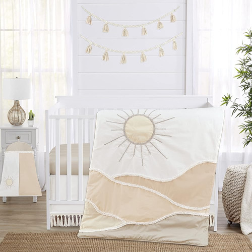 Sweet Jojo Designs Boho Desert Sun Taupe Nursery Baby Boy Or