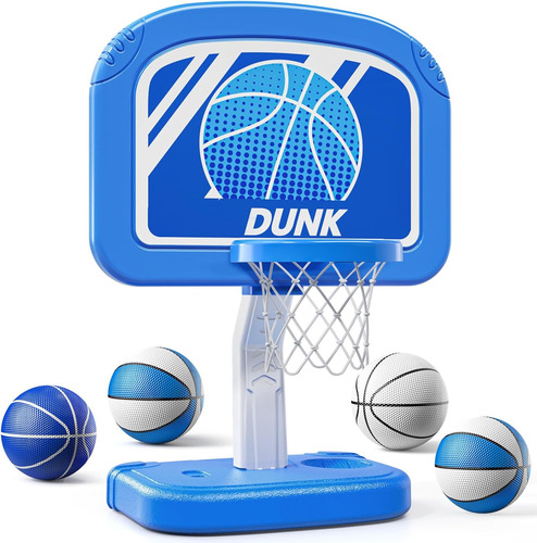 Aro De Baloncesto Para Piscina Con 4 Bolas Y Bomba - Juego D