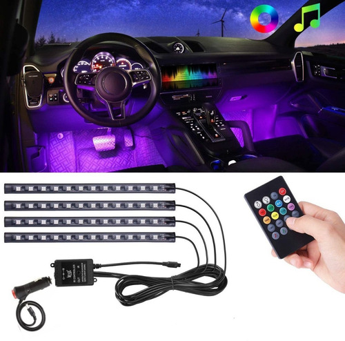 Tira Luces Led Rgb Multicolor Interior Auto 5050 Decoración