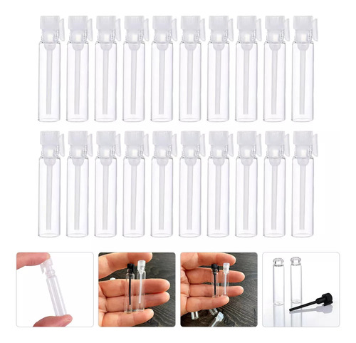 50 Frascos De Muestra De Perfume, Botella De Vidrio De 1 Ml