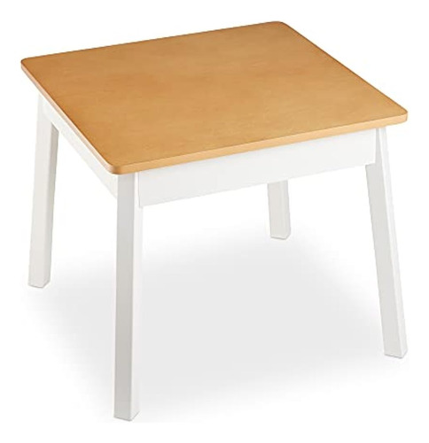 Melissa & Doug Wooden Square Table - Kids Furniture For Play