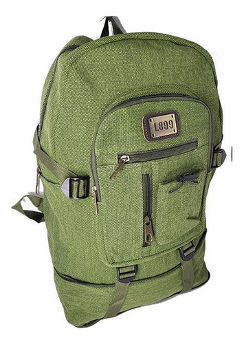 Mochila Lona Reforçada Masculina Viagem Escola Militar C1198