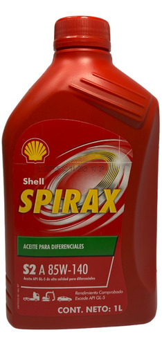 Aceite Shell 85w140 Spirax S2 Diferenciales 