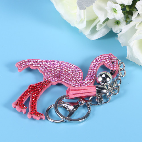 Llavero De Bricolaje Con Diseño De Perlas De Flamenco Con Bo