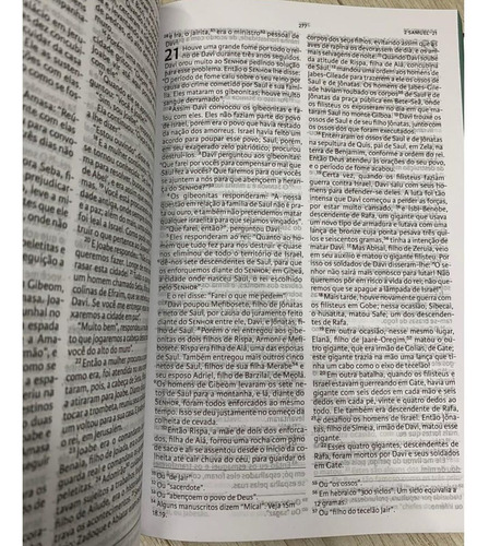 Nova Bíblia Viva Capa Dura Cross Com Índice Lateral