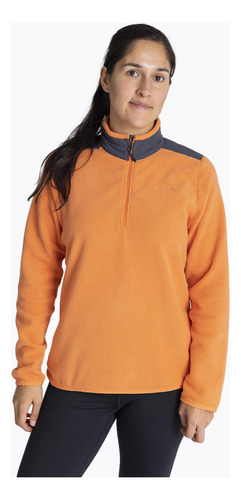 Polar Merrell W Terrain 1/4 Zip Naranjo Mujer