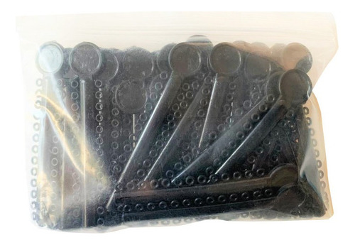 Módulos De Llave Usa De Colores Medianos 40 Piezas Color Negro