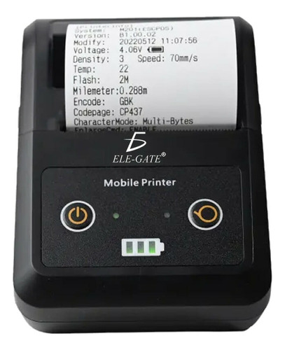 Mini Impresora Termica Portatil 58m Bluetooth Recargable / T