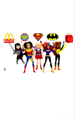 Dc Super Hero Girls Colección Mcdonalds 2017 Completa 