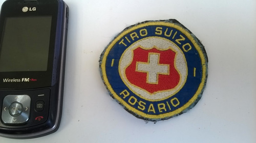 Escudo Insignia Distintivo Parche Tela Tiro Suizo Rosario