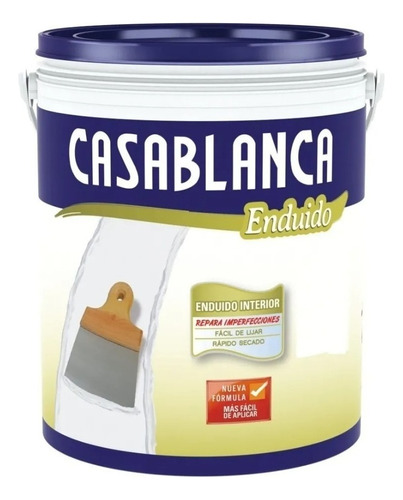 Enduido Casablanca Antihongo X 4 Kg Facil Lijado