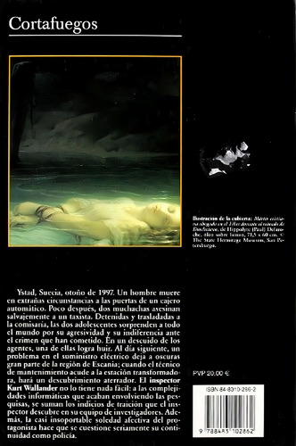 Cortafuegos: 10 (Andanzas), de Mankell, Henning. Editorial Tusquets Editores S.A., tapa pasta blanda, edición 1 en español, 2004