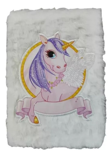 Diario Infantil Agenda Peluche Libreta Decorada Unicornio