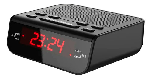 Rádio Relógio Alarme Duplo Sonoro Temporizador Am-fm Bivolt